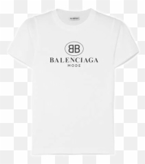 Balenciaga T Shirt Printed Cotton - Fashion Brand Png,Balenciaga Logo Png