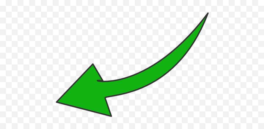 Green Curved Arrow U0026 Free Arrowpng Transparent - Green Curved Arrow Png,Curve Arrow Png