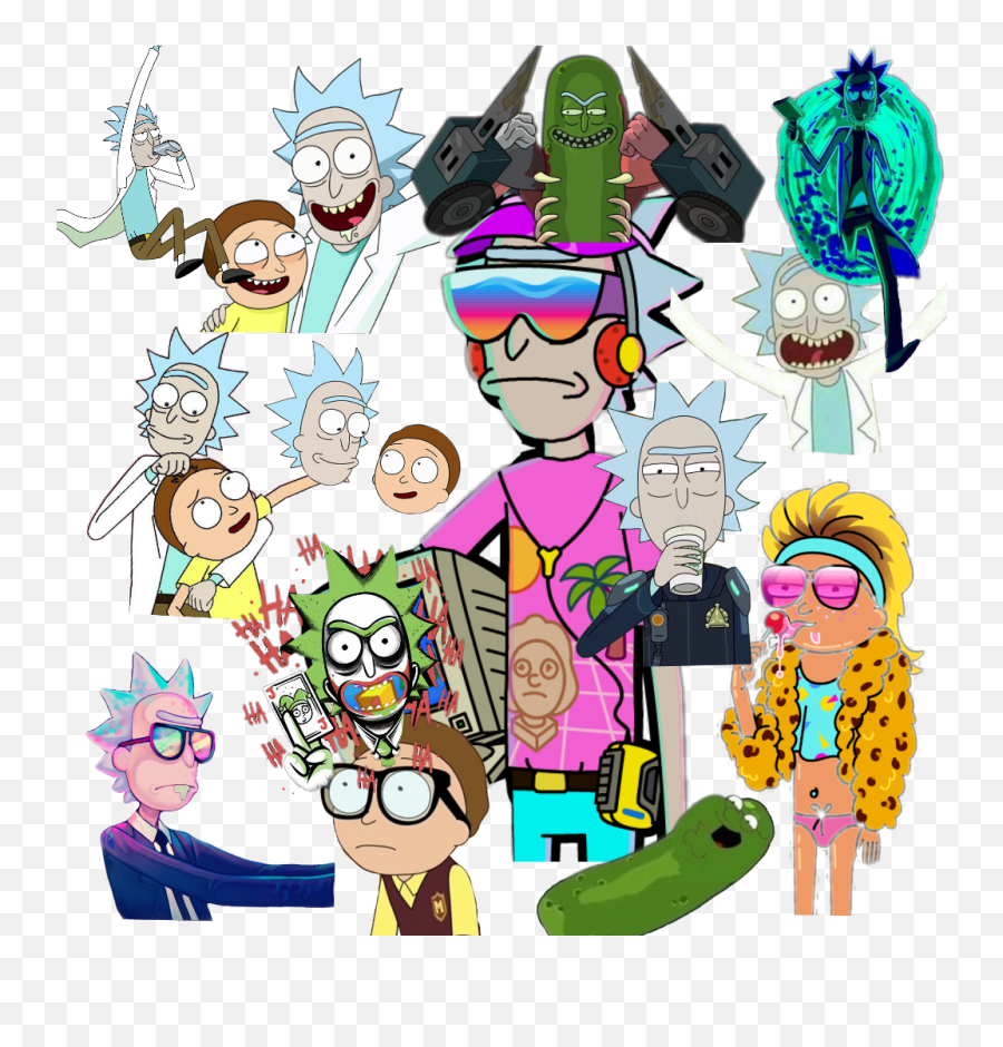 Rick Sticker Clipart - Full Size Clipart 2825911 Pinclipart Png,Rick Sanchez Transparent