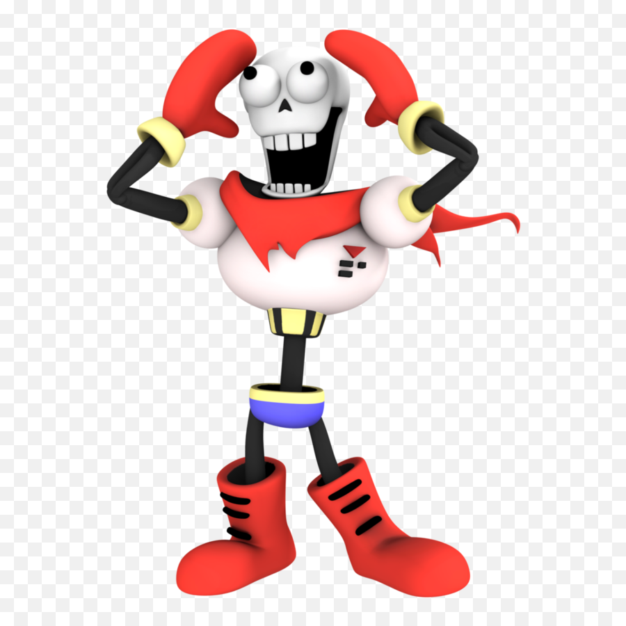 Papyrus From Undertale Render3 By - Papyrus Png,Undertale Papyrus Png