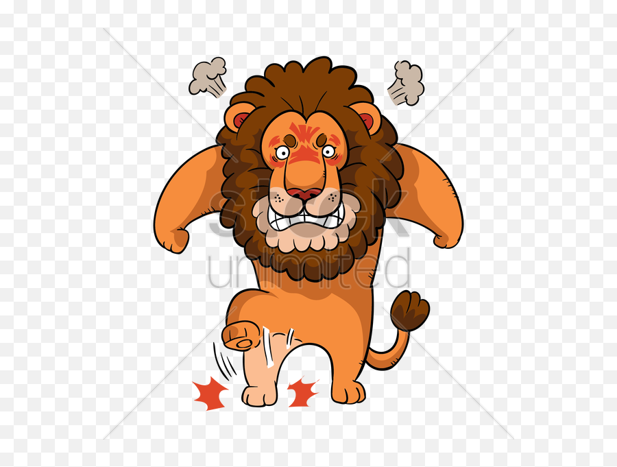 Angry Lion Cartoon Png Transparent - Angry Cute Lion Cartoon,Lion Cartoon Png