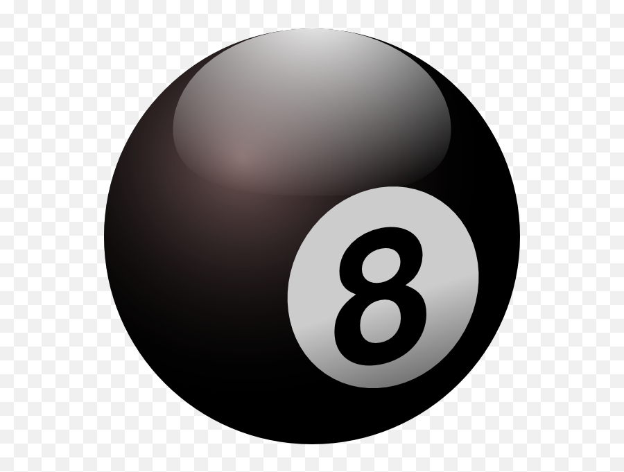 Glossy Eight Ball Clip Art - 8 Ball Logo Png,Pool Ball Png