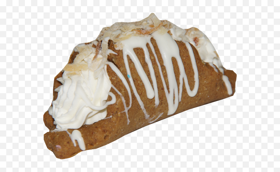 Download Hd Coconut Cannoli - Pastry Transparent Png Image Cream Cheese,Pastry Png