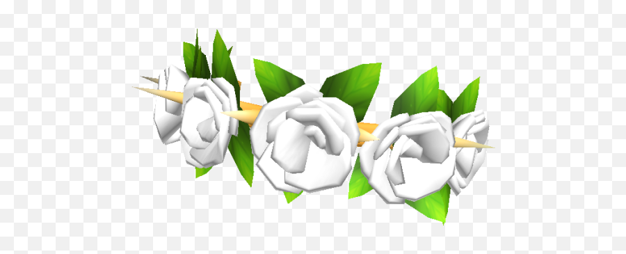 Spiked White Rose Crown - Bloxburg Aesthetic Outfit Codes Png,Flower Crowns Png