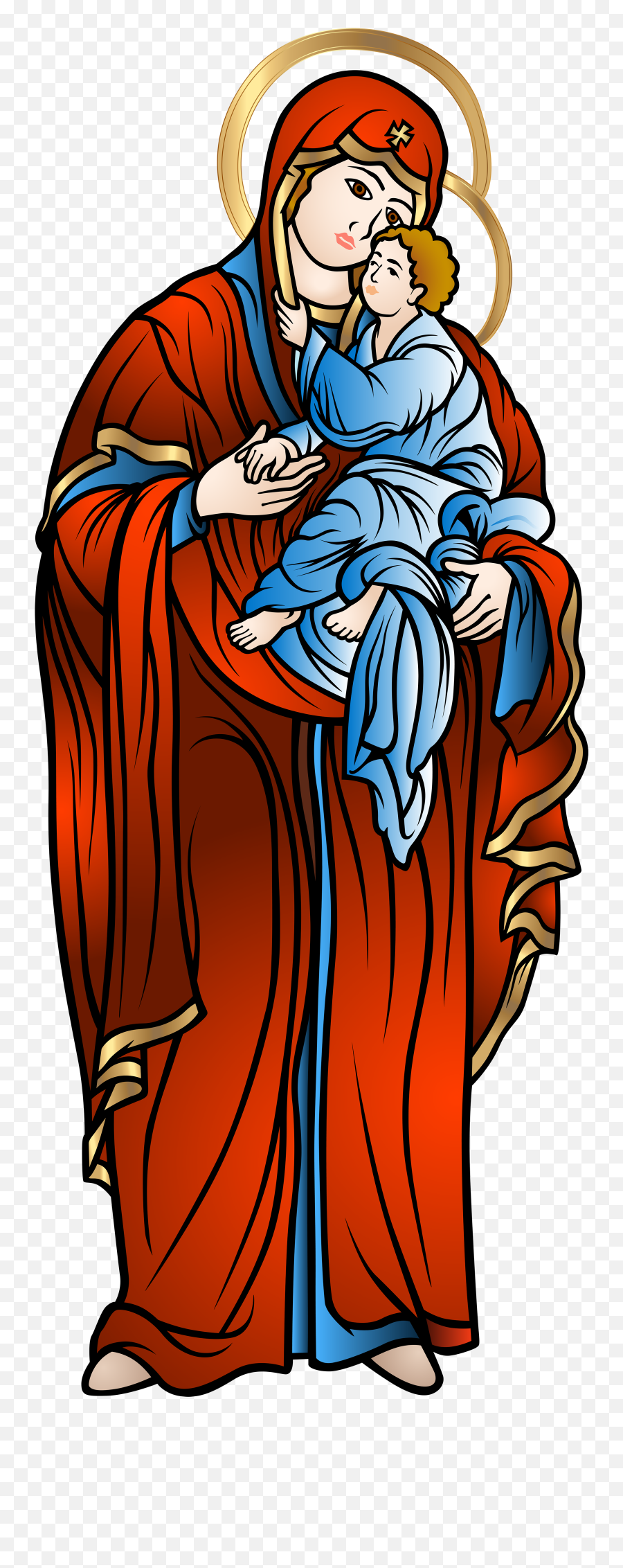 Library Of Mary Mother Jesus Banner Royalty Free Download - Mary Png,Jesus Face Png