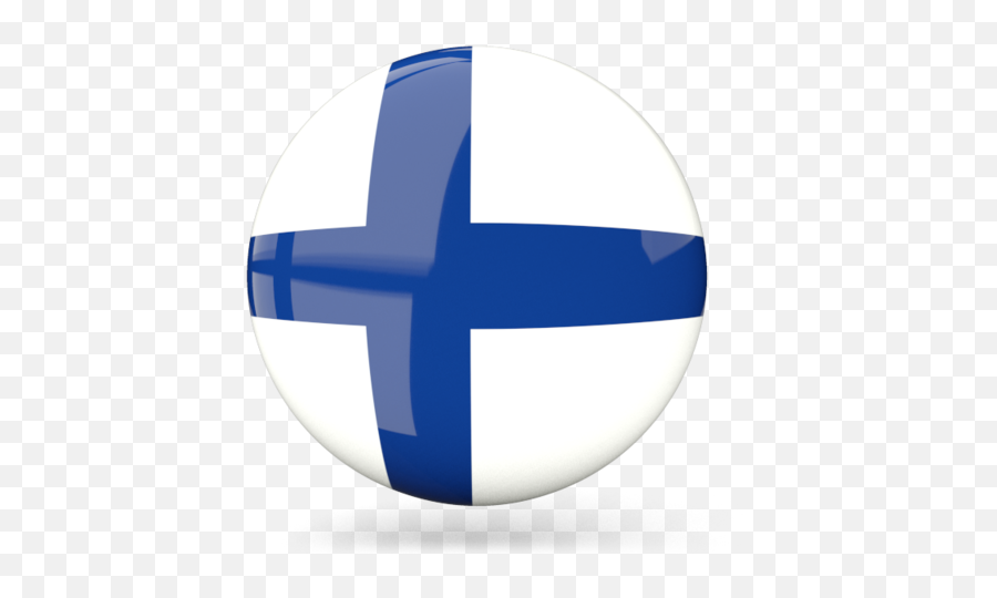 Glossy Round Icon - Finnish Flag Round Icon Png,Finland Flag Icon