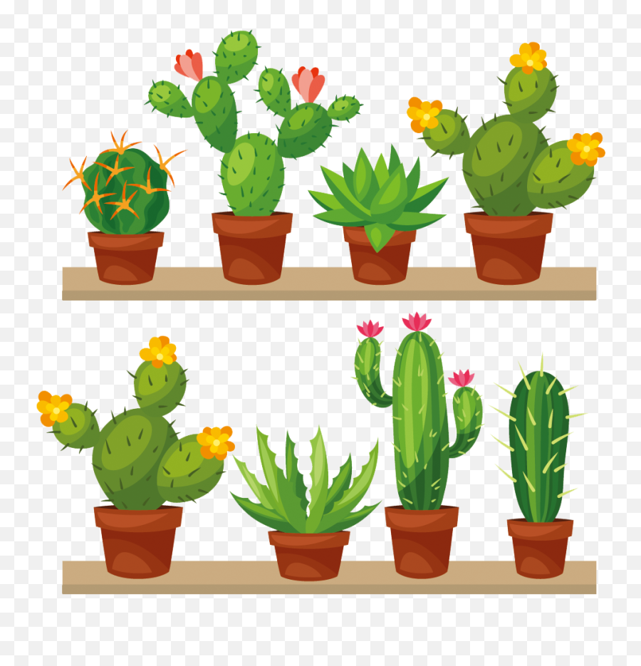 Download Crossstitch Succulent Plant - Cactus And Succulents Clip Art Png,Succulent Icon Transparent