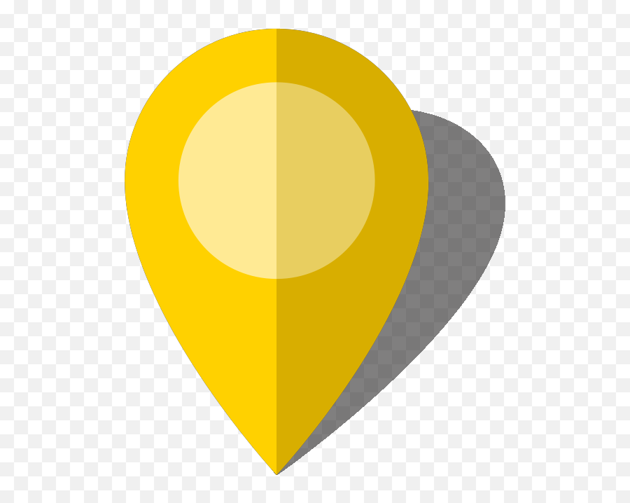 Simple Location Map Pin Icon10 Yellow Free Vector Data Svg - Vertical Png,Map Pin Icon Free
