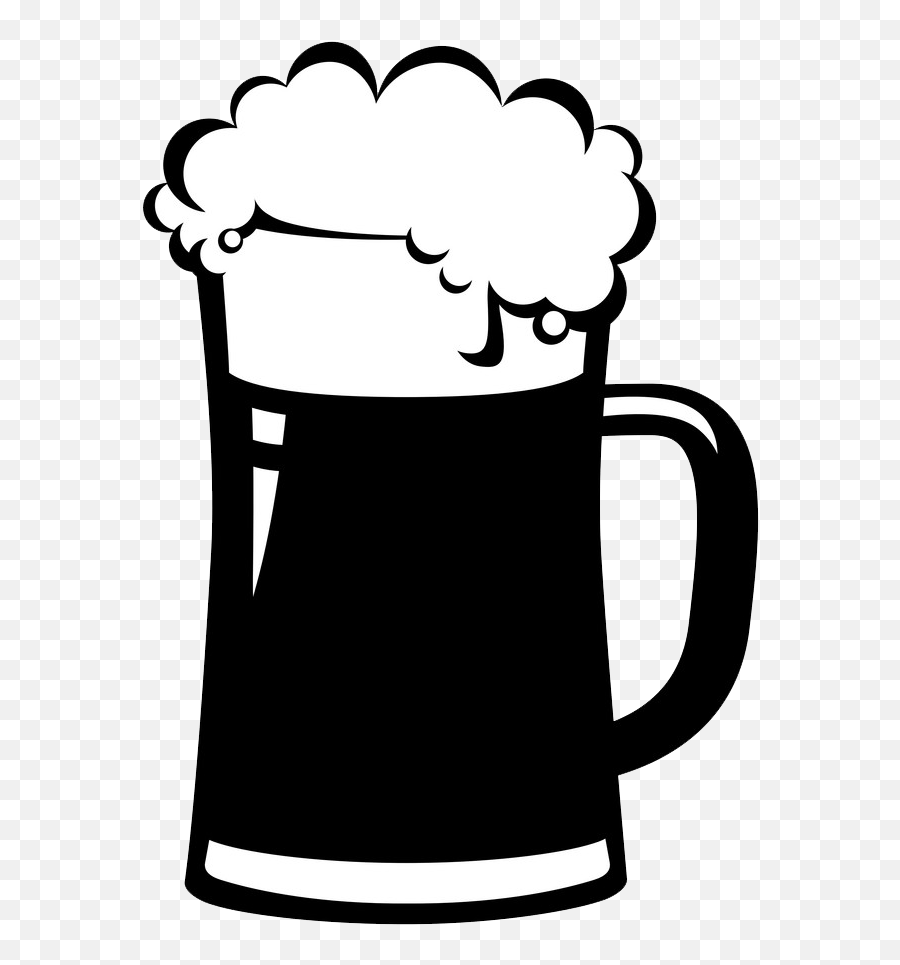 Beer Mug Clipart - Clipartworld Black Beer Mug Vector Png,Beer Mug Icon