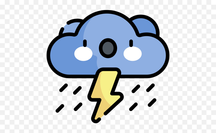Storm - Free Weather Icons Dot Png,Storm Icon Blue Rain