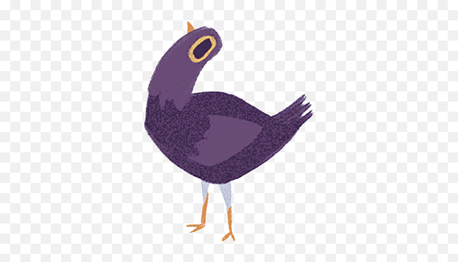 Download Trash Doves Bird Beak Chicken Purple Galliformes - Trash Dove Png,Flappy Bird Icon Download