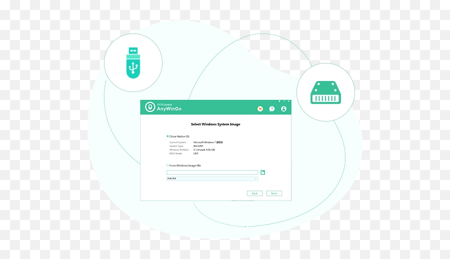 Sysgeeker Anywingo - The Best Windows To Go Creator You Dot Png,Usb Icon Vista