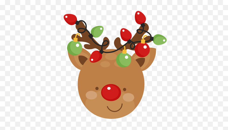 Reindeer Png Transparent 1 Image - Cute Clip Art Christmas,Reindeer Clipart Png