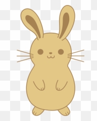 Free Cute Bunny Transparent Download - Simple Cute Cartoon Bunny Png,Cute Rabbit Icon