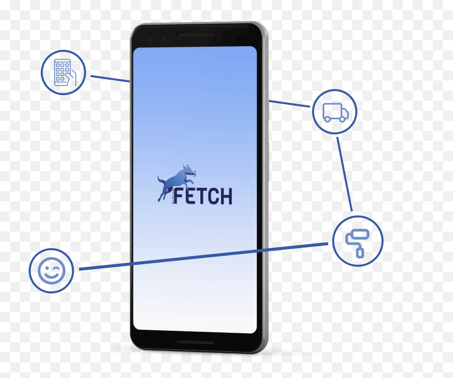 Blue Fetch App Construction Materials Sourced U0026 Delivered - Iphone Png,App Icon Mockup