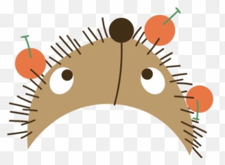 Free Online Hedgehog Animals Fruit Cute Vector For - Illustration Png,Cute Stickers Png