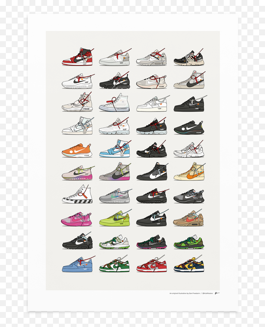 Nike X Off - Nike X Off White Poster Png,White Nike Logo Transparent