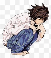 L Lawliet From Death Note Photoshop - png