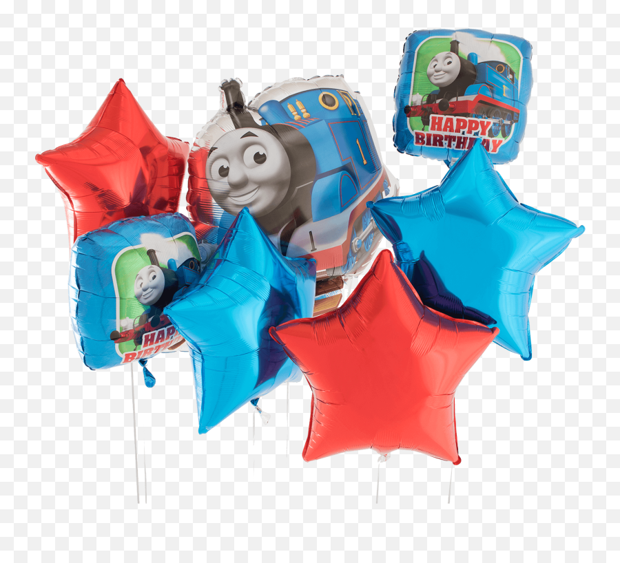 Thomas The Tank Engine Birthday Foil Balloon Bouquet - Thomas And Friends Png,Thomas The Tank Engine Png