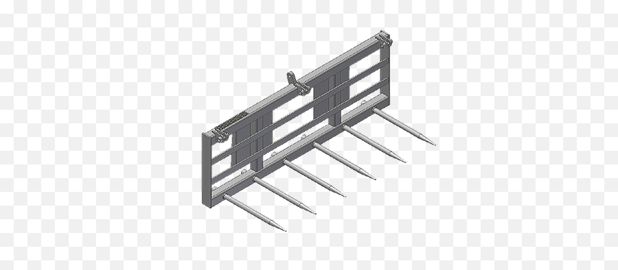 Raymak Skid Steer Attachments Bale Spears - Flat Panel Display Png,Hay Bale Png