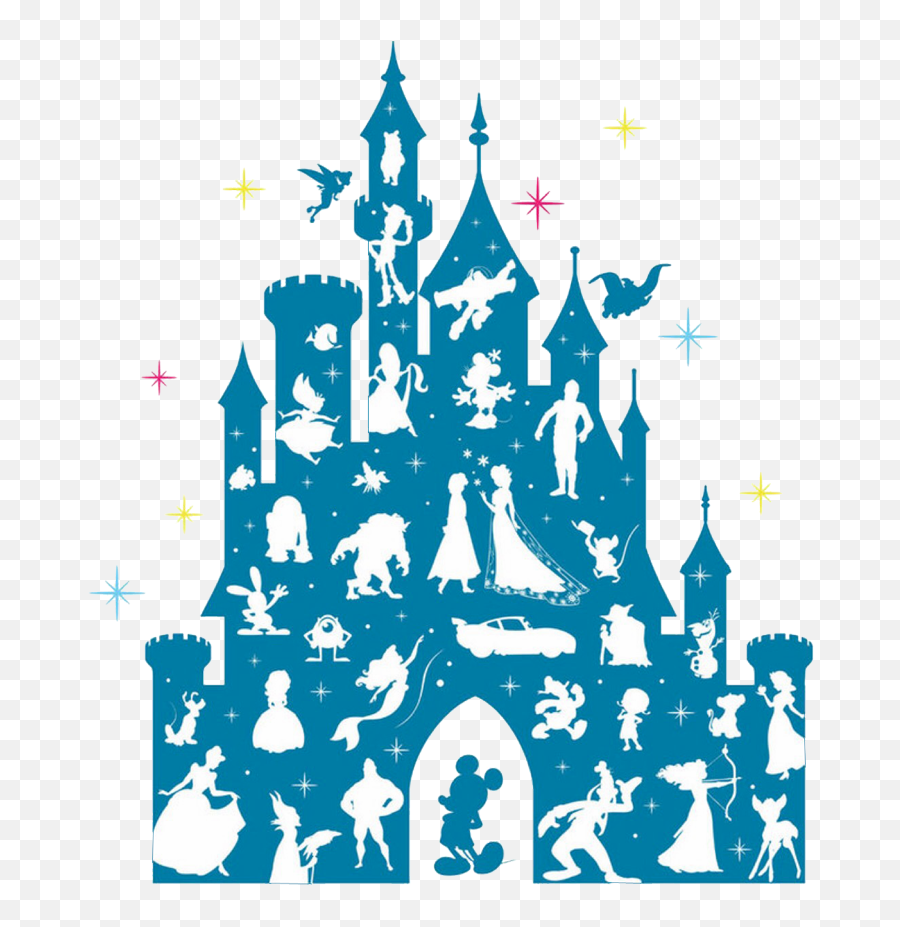 Clipart Disney Castle Images - Disney Castle With Characters Png,Disney Castle Png