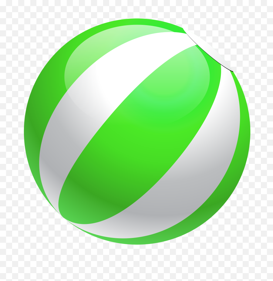 Transparent Beach Ball Png - Green Ball Clipart,Beach Ball Png