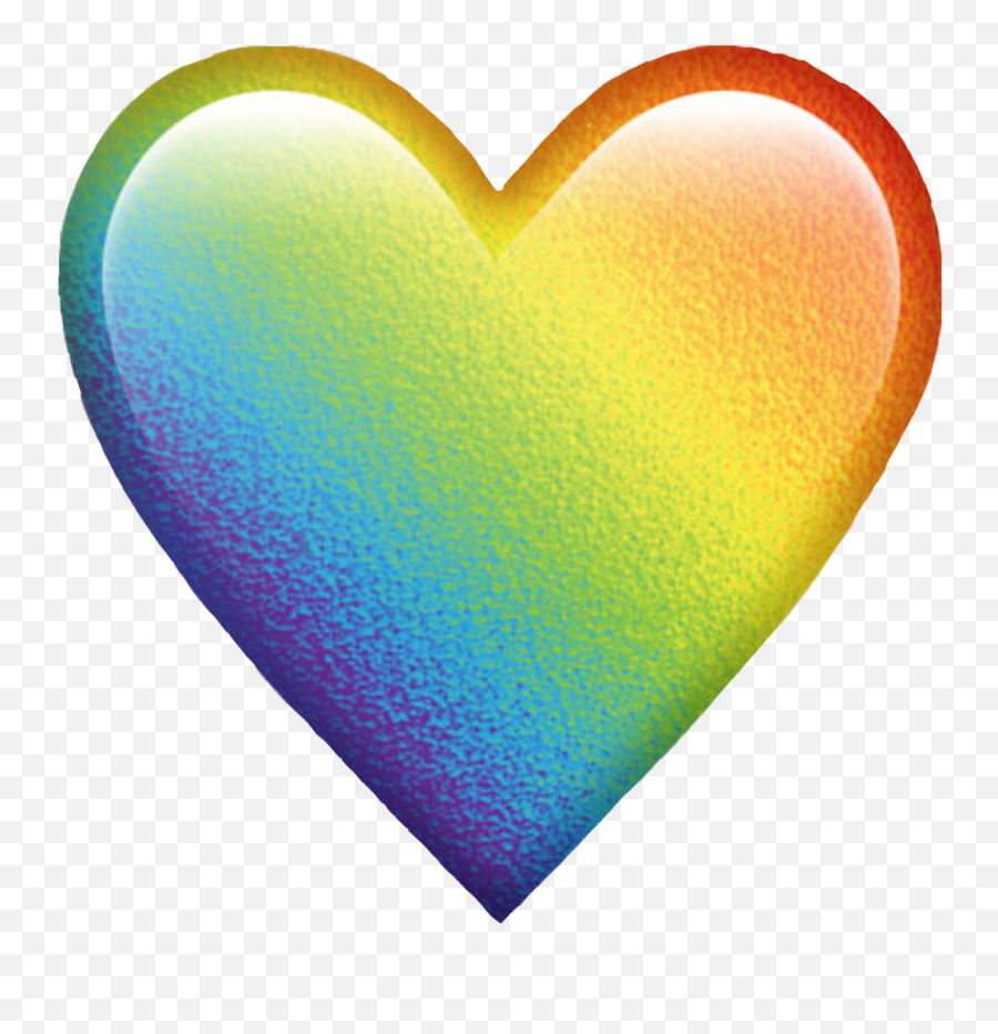 Download Rainbow Colorful Colors Emoji Heart Emojiheart - Rainbow Heart Emoji Png,Emoji Hearts Transparent