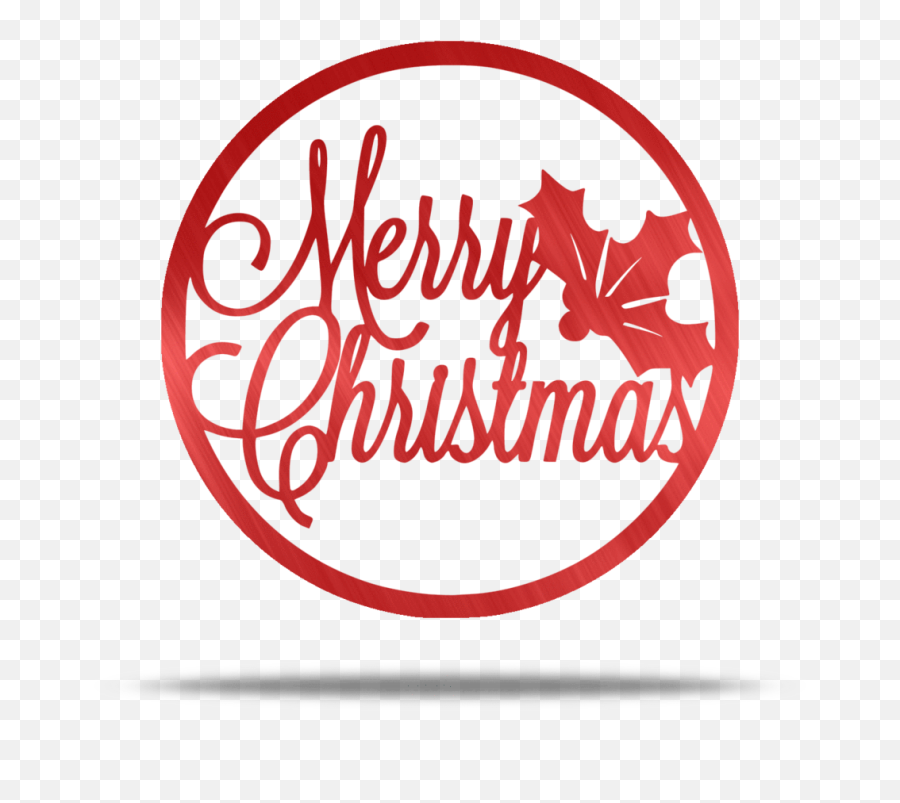 Merry Christmas Circle Steel Wall Sign - Circle Png,Merry Christmas Sign Png