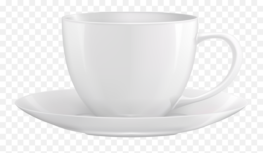 Png Cup Transparent Clipart Free - White Cup Plate Png,Coffee Cups Png