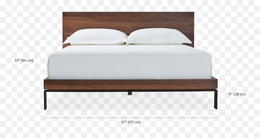 Bora Minimalist Wooden Bed Maison Corbeil - Wood Bed Png,Bed Png