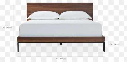 Bora Minimalist Wooden Bed Maison Corbeil - Png