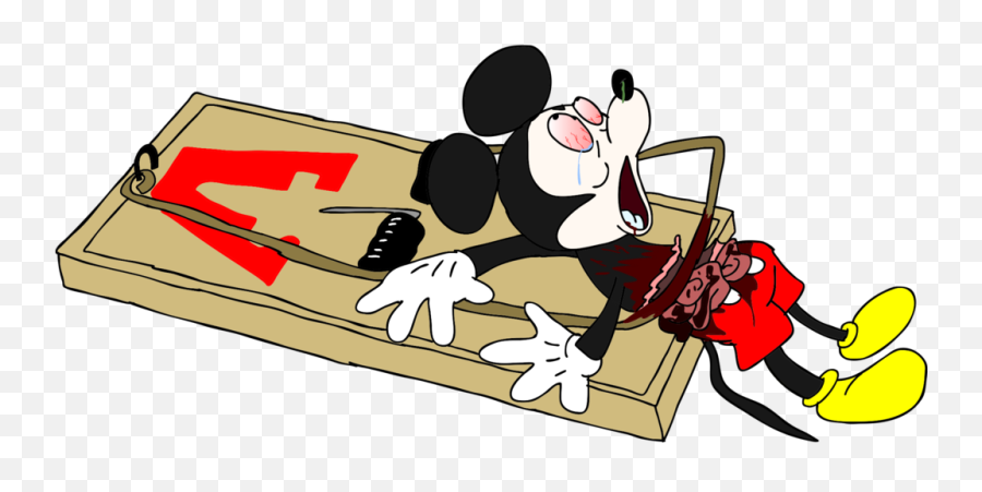 Download Dead Mouse - Dead Mickey Mouse Png Full Size Png Mickey Mouse In A Mousetrap,Mickey Mouse Transparent Background