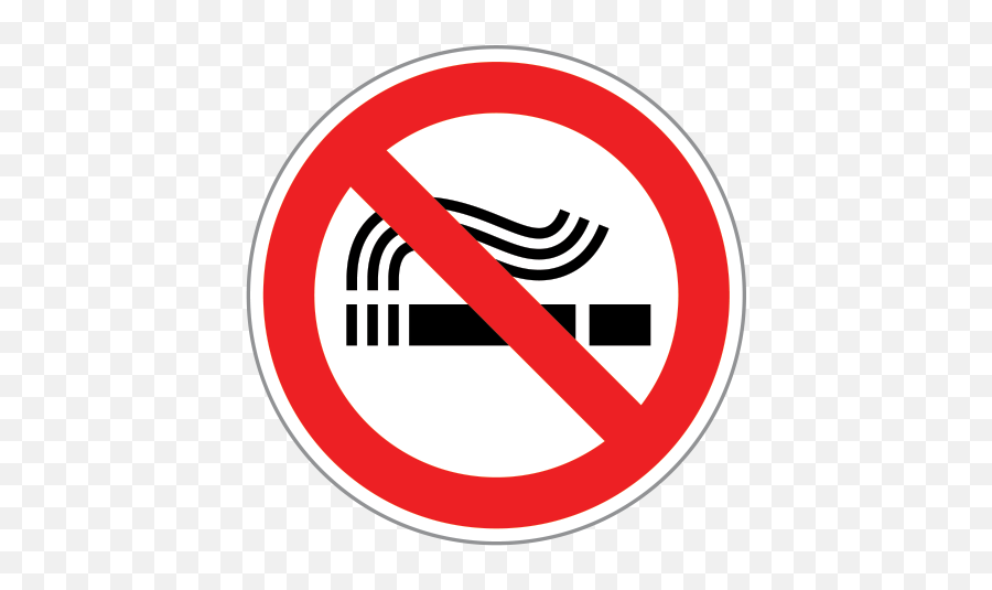 Printed Vinyl No Smoking Sign - Don T Be A Wimp Png,No Smoking Logo