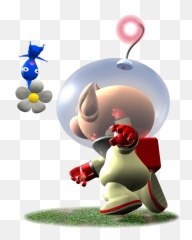 Olimar Blue Pikmin Transparent Png - Olimar Throwing Pikmin,Pikmin Png