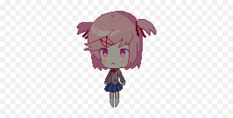 Natsuki - Chibi Cute Minecraft Builds Png,Natsuki Png