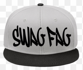 Swag Fag Wool Blend Snapback Flat Bill Hat - For Baseball Png,Swag Hat Png