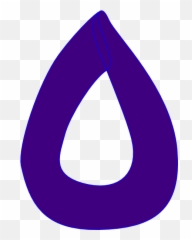 Purple Tear Drop Clip Art - vector clip art Vertical png