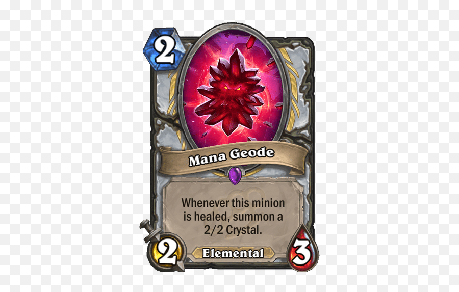 Mana Geode - Hearthstone Card Library Hearthstone Hearthstone Scholomance Priest Legendary Png,Geode Png