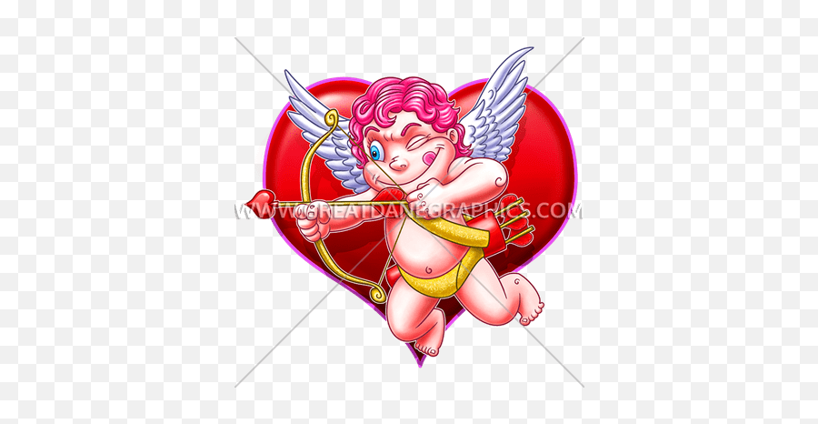 Valentines Cupid Production Ready Artwork For T - Shirt Printing Cupid Png,Cupid Transparent