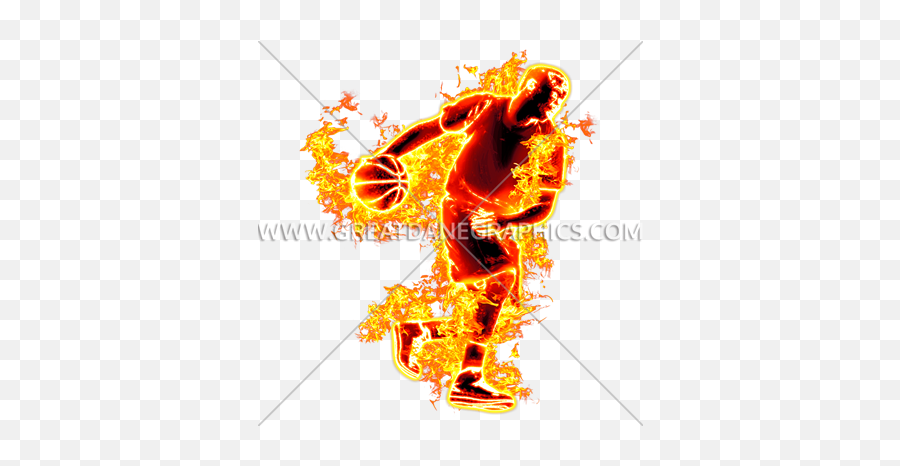 Fire Basketball Player Production Ready Artwork For T - For Basketball Png,Human Torch Png