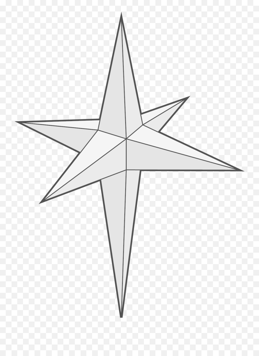 North Star Drawing - Estrella Tridimensional Png,Star Of Bethlehem Png
