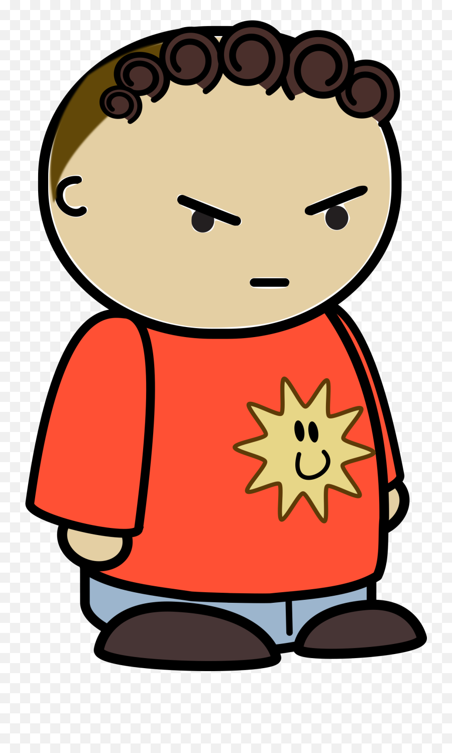Angry Clipart Png - Angry Kid Cartoon Transparent,Angry Mouth Png