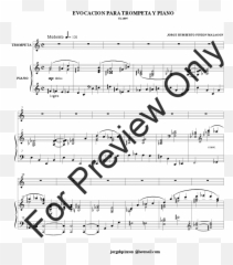 Evocacion Para Trompeta Y Piano Trumpet Sol Jw Pepper - Music Book png