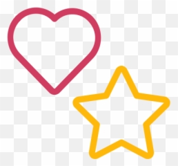 Heart Favourite Special Rate Rating Star Bookmark Icon - Hand Holding A Star Drawing png