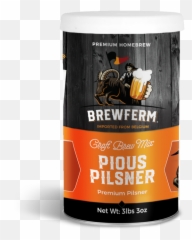 Pious Pilsner - Homebrew Craft Beer Mix for 12L3gal Food png