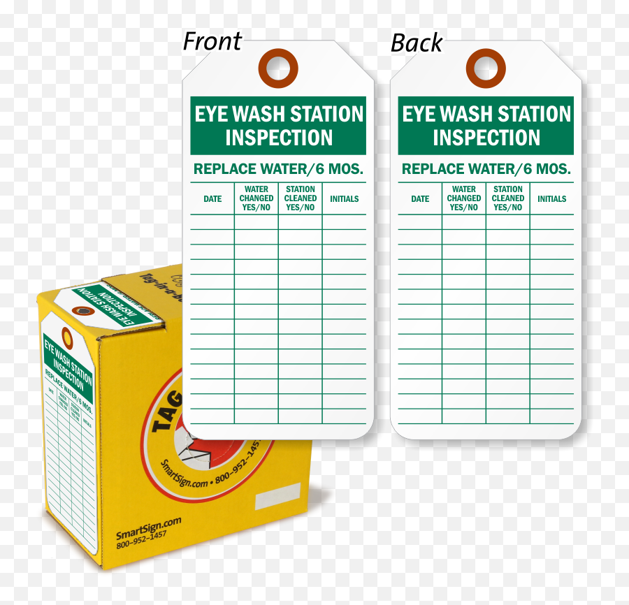 Eyewash Inspection Tags - Dot Png,Eye Wash Icon