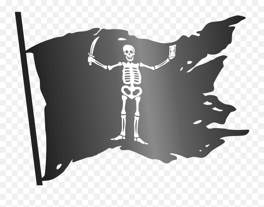 Transparent Background Pirate Clipart - Pirate Flag Png,Pirate Transparent