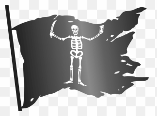 Transparent Background Pirate Clipart - Flag Png