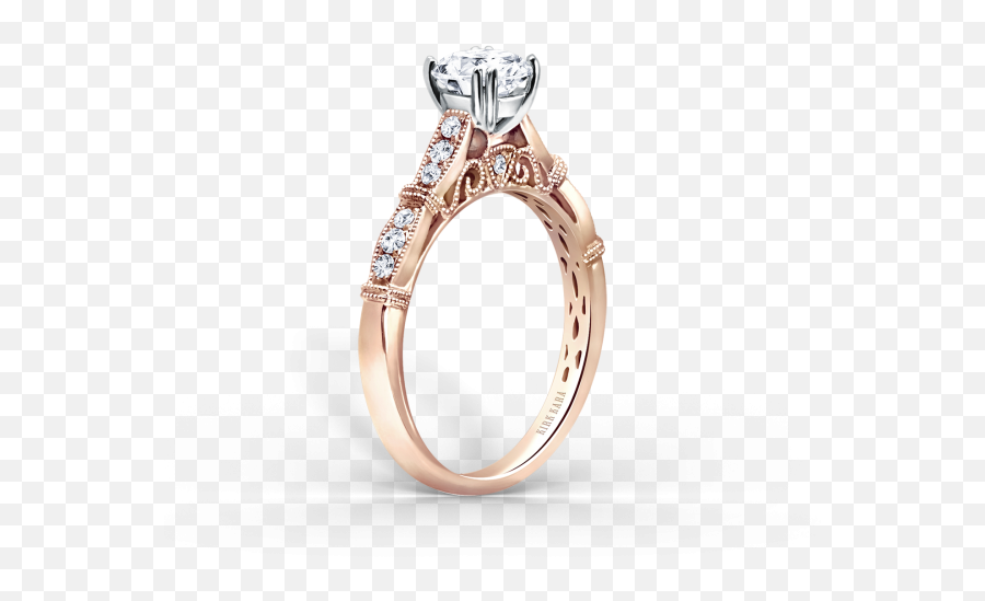 Stella 18k Rose Gold Engagement Ring - Rose Gold Ring Wedding Png,Gold Ring Png