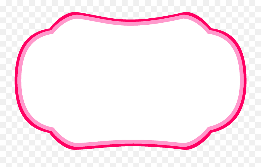 Pink Clipart Bracket Transparent Free For - Moldura Para Etiqueta Png,Bracket Frame Png